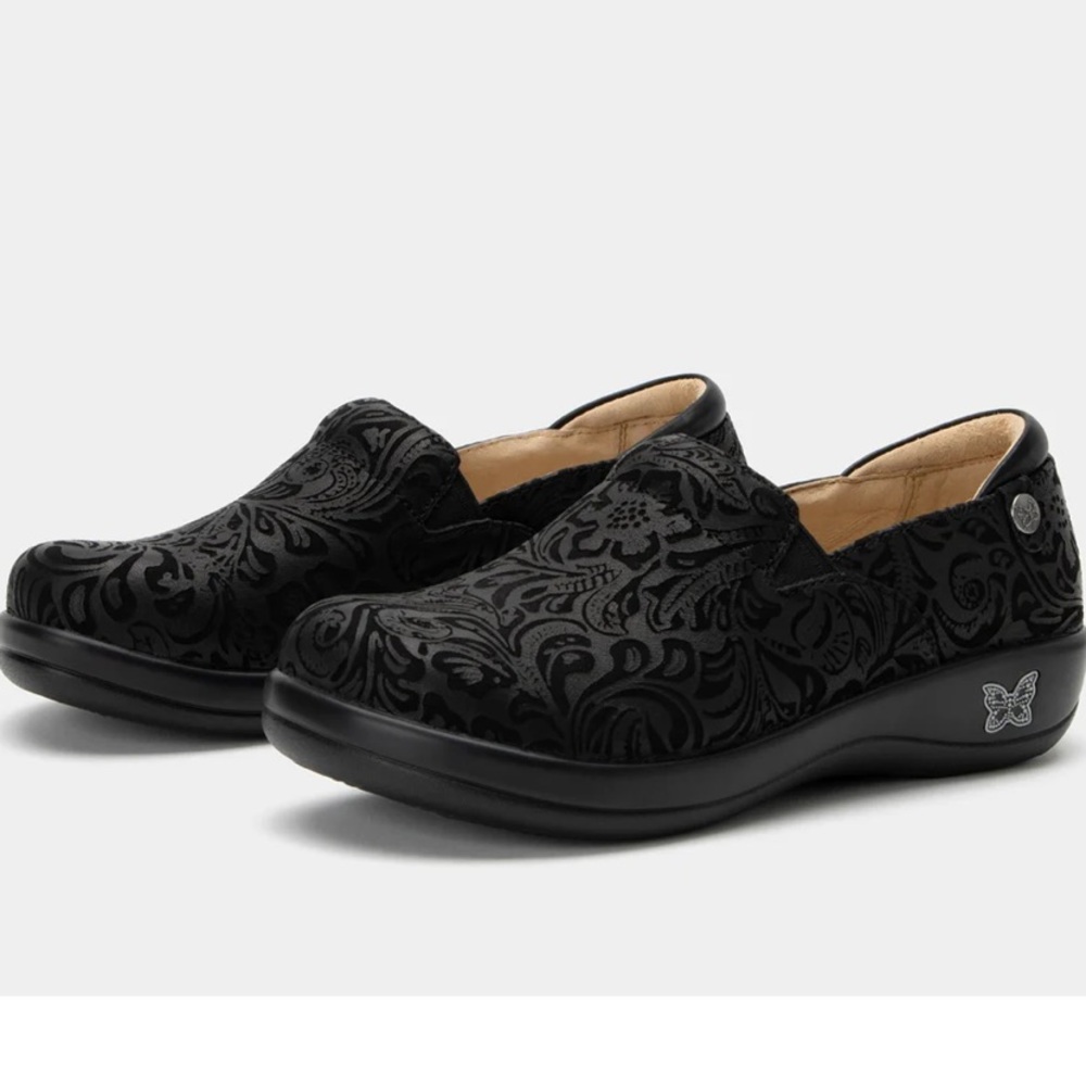 Alegria Keli Black Emboss Paisley size 40